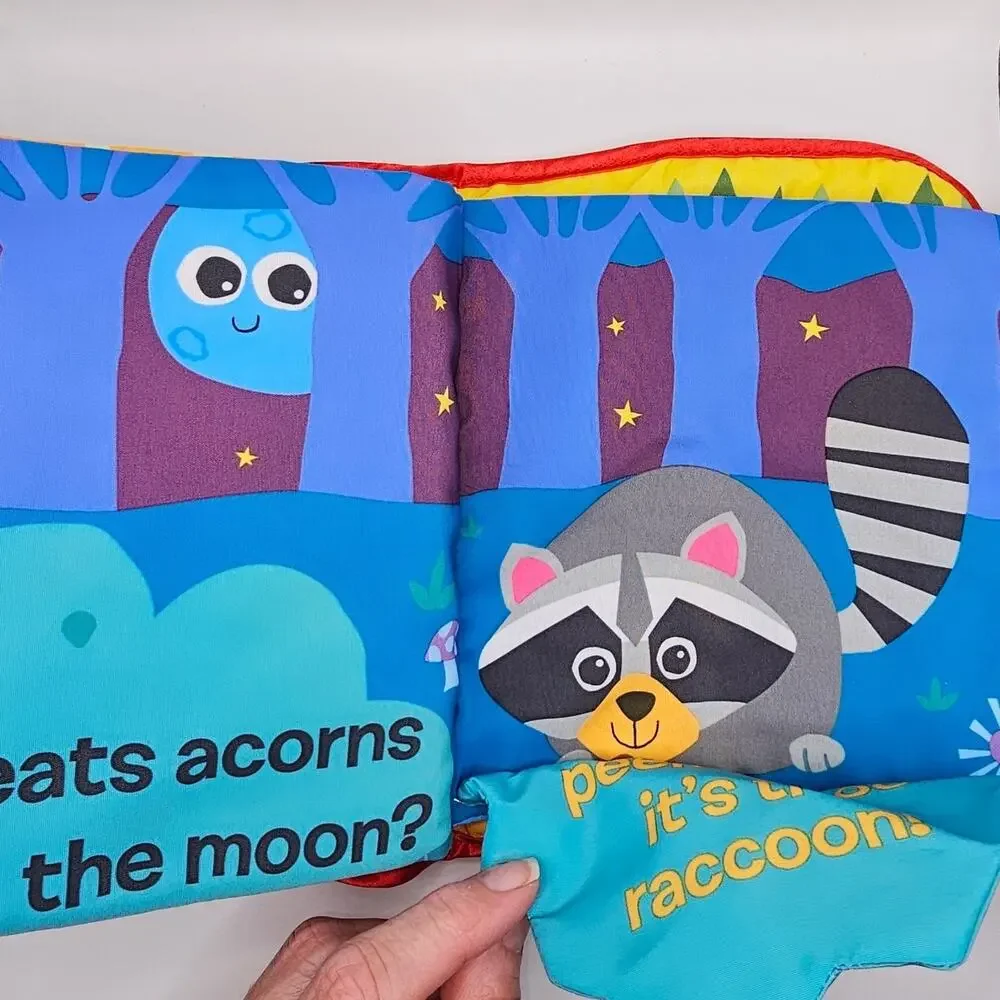 Cloth Baby Sensory Books Infant Lamaze Jellycat Peek A Boo Forest Fishy Tails